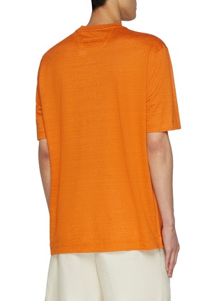 Back View - Click To Enlarge - ZEGNA - Crewneck Linen T-shirt