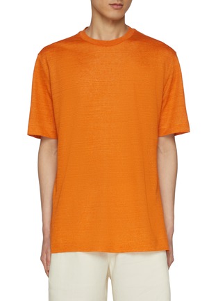 Main View - Click To Enlarge - ZEGNA - Crewneck Linen T-shirt