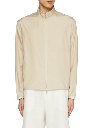 Main View - Click To Enlarge - ZEGNA - Water Repellent Silk Blouson Jacket