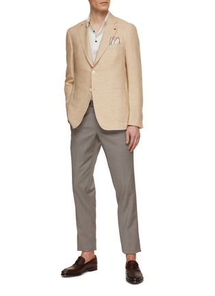 Figure View - Click To Enlarge - ISAIA - Cortina Single Breasted Houndstooth Blazer