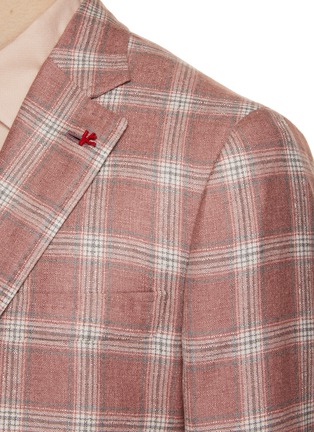  - ISAIA - Cortina Single Breasted Checked Blazer