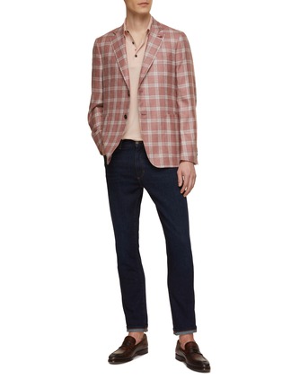 Figure View - Click To Enlarge - ISAIA - Cortina Single Breasted Checked Blazer