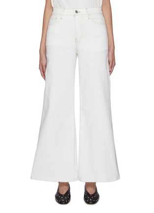 Main View - Click To Enlarge - FRAME - Le Palazzo Cropped Flared Jeans