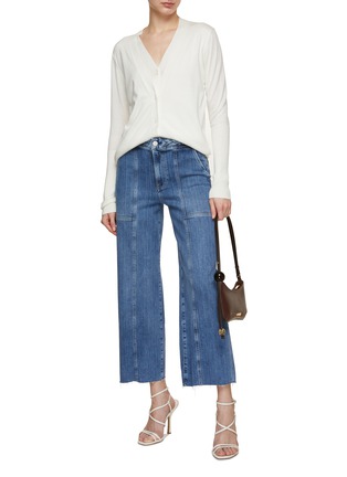 Figure View - Click To Enlarge - FRAME - Braided Waist Cropped Jeans
