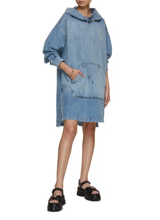 Figure View - Click To Enlarge - FRAME - Oversized Popover Hooded Dress