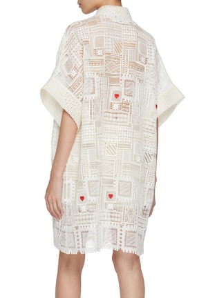 Back View - Click To Enlarge - SOONIL - Lace Shirt Dress