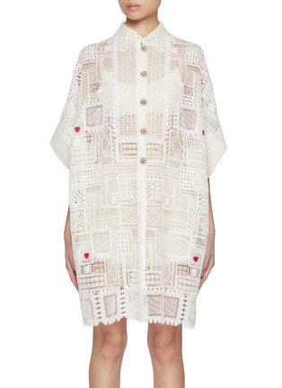 Main View - Click To Enlarge - SOONIL - Lace Shirt Dress