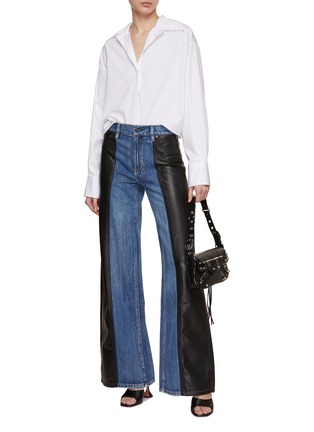 Figure View - Click To Enlarge - ALICE & OLIVIA - Trish Ultra Baggy Jeans