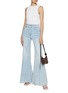 Figure View - Click To Enlarge - ALICE & OLIVIA - Beautiful Seamed Wide Leg Jeans