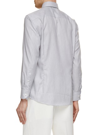 Back View - Click To Enlarge - ETON  - Cutaway Collar Slim Fit Oxford Shirt