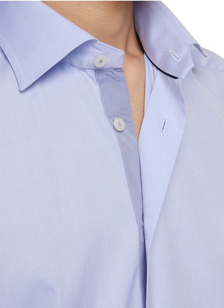  - ETON  - Contrast Placket Spread Collar Cotton Shirt