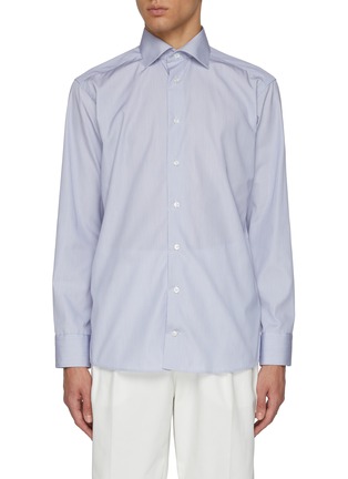 Main View - Click To Enlarge - ETON  - Hairline Stripe Shirt