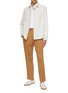 Figure View - Click To Enlarge - ETON  - Contrast Placket Spread Collar Cotton Shirt