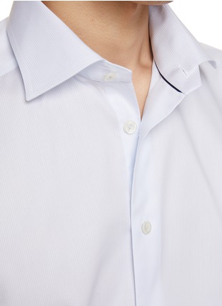  - ETON  - Spread Collar Fine Stripe Shirt
