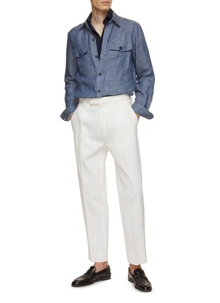 Figure View - Click To Enlarge - ETON  - Cutaway Collar Slim Fit 4-Flex Stretch Shirt