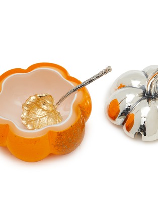 Detail View - Click To Enlarge - BUCCELLATI - Murano Glass Sterling Silver Pumpkin Jam Jar