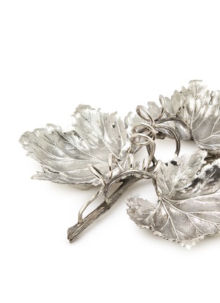 Detail View - Click To Enlarge - BUCCELLATI - Nature Medium 3 Vine Leaves Sterling Silver Centrepiece