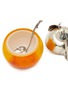 Detail View - Click To Enlarge - BUCCELLATI - Murano Glass Sterling Silver Yellow Apple Jam Jar