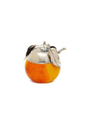 Main View - Click To Enlarge - BUCCELLATI - Murano Glass Sterling Silver Yellow Apple Jam Jar