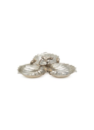 Main View - Click To Enlarge - BUCCELLATI - Nature Large 3 Hazel Leaves Sterling Silver Centrepiece