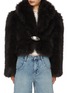 Main View - Click To Enlarge - ALEXANDERWANG - Metal Logo Plate Chubby Fur Coat