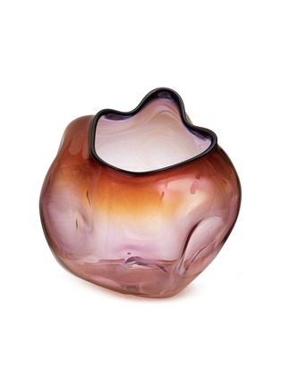 Main View - Click To Enlarge - ALEXA LIXFELD - Love Triangle Glass Vase — Aubergine