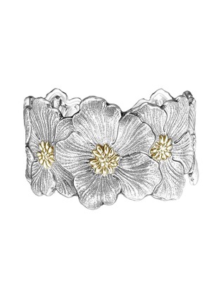 Main View - Click To Enlarge - BUCCELLATI - Blossoms Silver Vermeil Bangle Cuff — Size 160