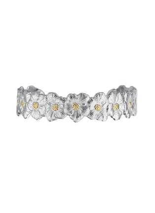 Main View - Click To Enlarge - BUCCELLATI - Blossoms Silver Vermeil Bangle Cuff — Size 150