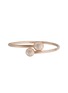 Main View - Click To Enlarge - BUCCELLATI - Macri Classica 18K Rose and White Gold Diamond Bangle Bracelet — Size 160