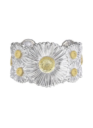 Main View - Click To Enlarge - BUCCELLATI - Blossoms Silver Vermeil Bangle Cuff — Size 170