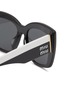 Detail View - Click To Enlarge - MIU MIU EYEWEAR - Acetate Square Sunglasses
