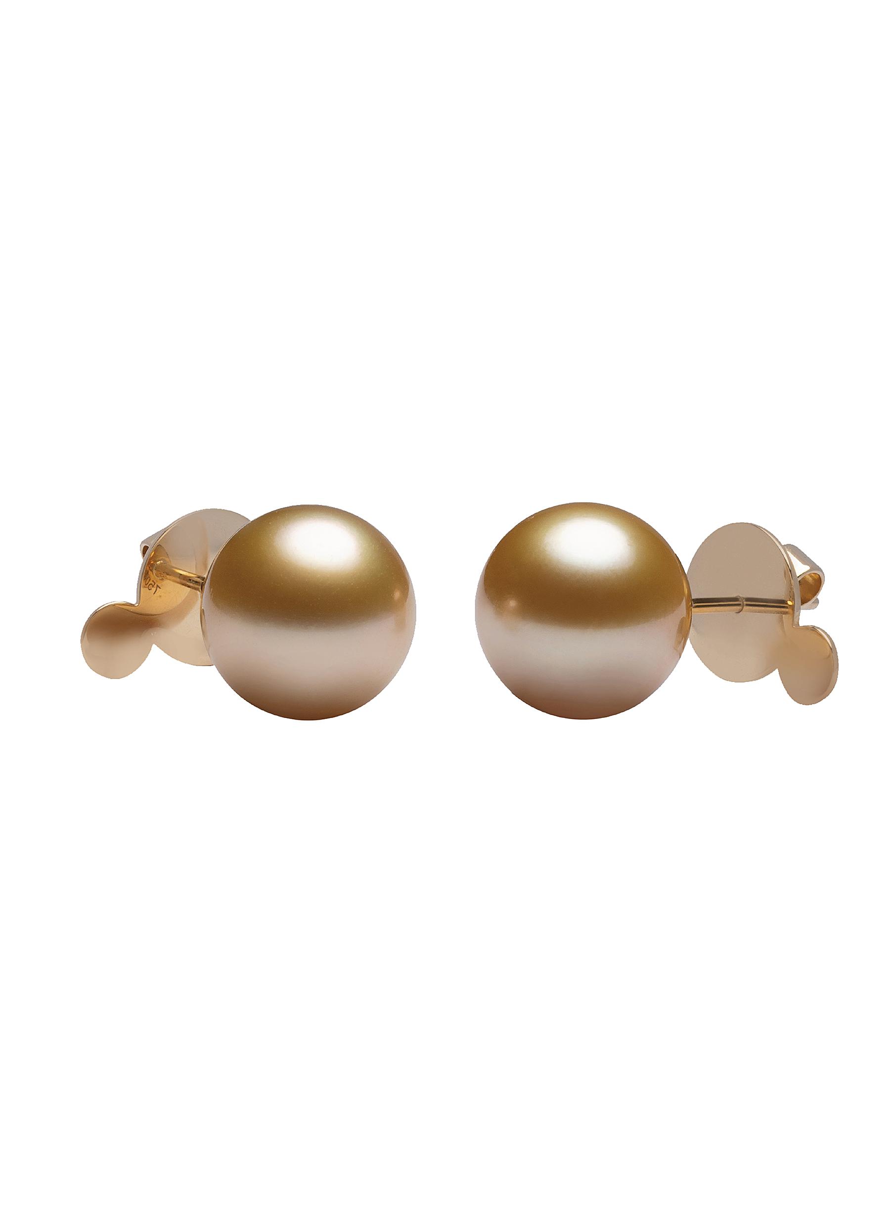 Buy Handcrafted 22k Gold Plated Bosslady Pearl Earrings - Golden & White  Online at the Best Price in India - Loopify