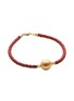 Main View - Click To Enlarge - JEWELMER - Leather Pearl of Life 18K Gold Golden South Sea Pearl Bracelet