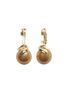 Main View - Click To Enlarge - JEWELMER - Twist 18K Gold Golden South Sea Pearl Earrings