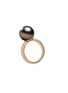 Main View - Click To Enlarge - JEWELMER - Les Classiques 18K Gold Tahitian Pearl Ring — Size 51