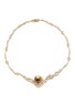 Main View - Click To Enlarge - JEWELMER - Madame de Pompadour 18K Gold Golden South Sea Pearl Diamond Necklace