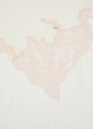 Detail View - Click To Enlarge - LANE'S - Lace Appliqué Cashmere Scarf