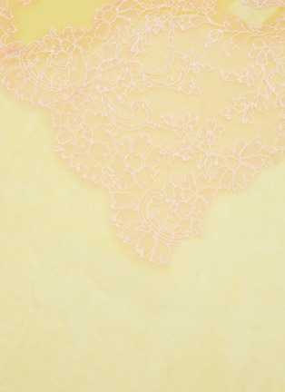 Detail View - Click To Enlarge - LANE'S - Lace Appliqué Cashmere Scarf