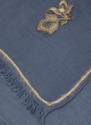 Detail View - Click To Enlarge - LANE'S - Contrast Trim Cashmere Silk Scarf