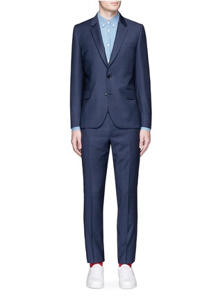 Main View - Click To Enlarge - PAUL SMITH - 'Soho' check plaid wool suit