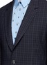 Detail View - Click To Enlarge - PAUL SMITH - 'Soho' check texture hopsack soft blazer