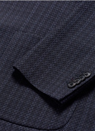 Detail View - Click To Enlarge - PAUL SMITH - 'Soho' check texture hopsack soft blazer