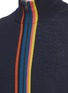 Detail View - Click To Enlarge - PAUL SMITH - Contrast trim Merino wool zip cardigan