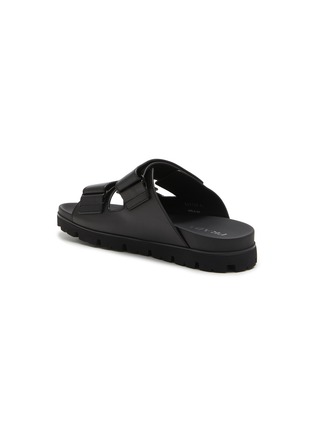  - PRADA - Double Band Leather Slides