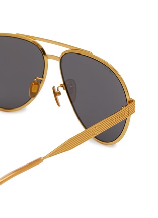 Detail View - Click To Enlarge - GUCCI - Metal Pilot Sunglasses