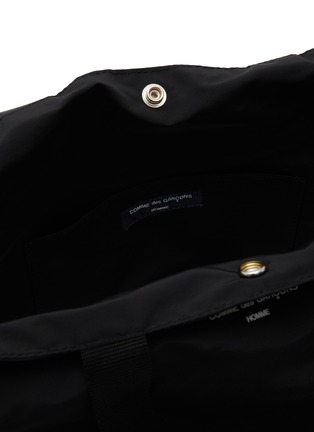 Detail View - Click To Enlarge - COMME DES GARÇONS HOMME - Logo Print Cotton Nylon Tote Bag