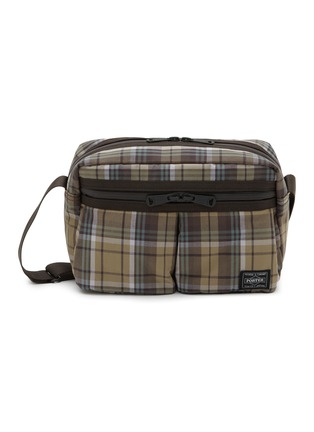 Main View - Click To Enlarge - COMME DES GARÇONS HOMME - x PORTER Chequered Cotton Crossbody Bag