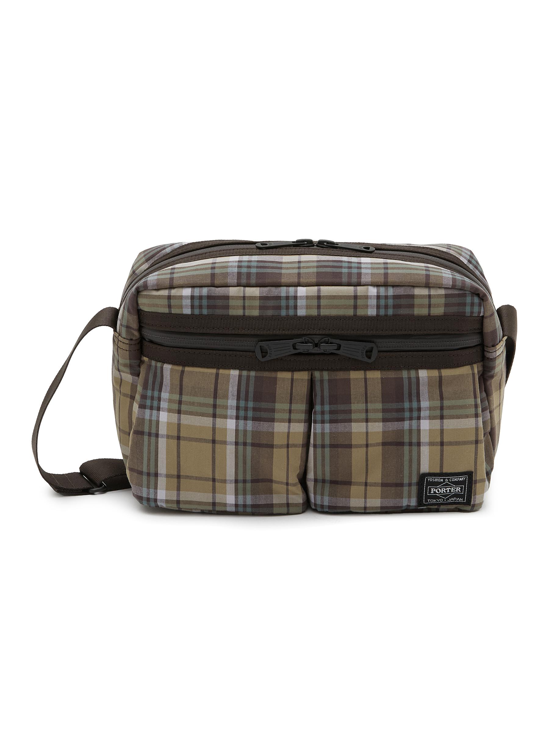 COMME DES GARÇONS HOMME | x PORTER Chequered Cotton Crossbody Bag 