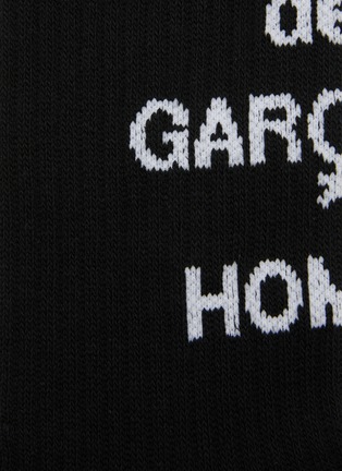 Detail View - Click To Enlarge - COMME DES GARÇONS HOMME - Logo Crew Socks