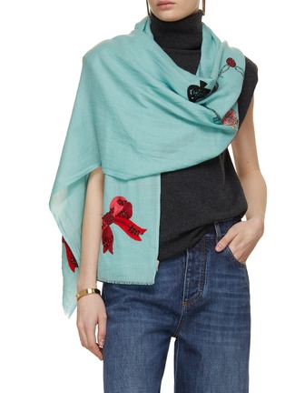 Figure View - Click To Enlarge - JANAVI - On Time Printed Cashmere Scarf